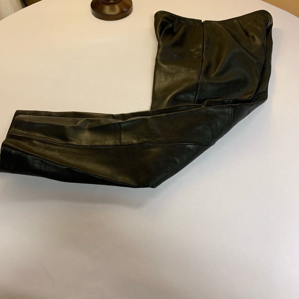 Hugo Buscati Petite Leather Pants